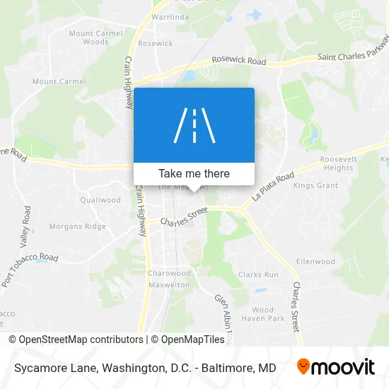 Sycamore Lane map