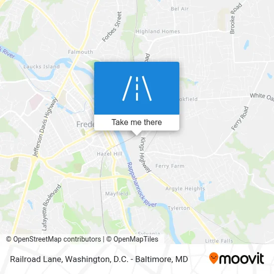 Railroad Lane map