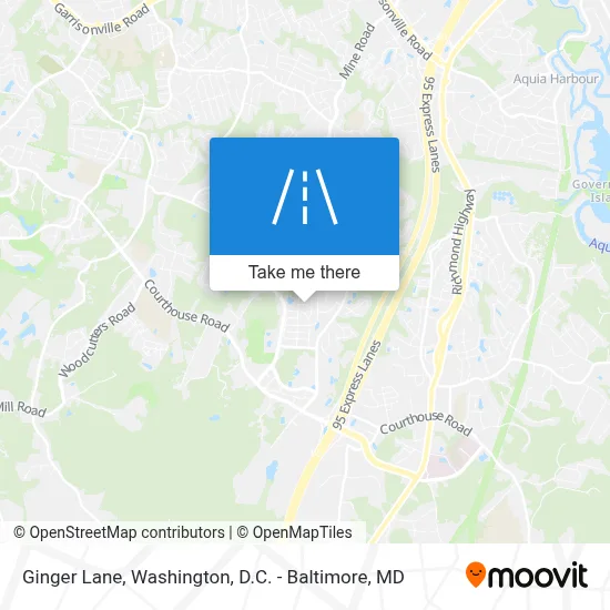 Ginger Lane map