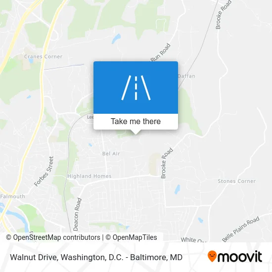 Walnut Drive map