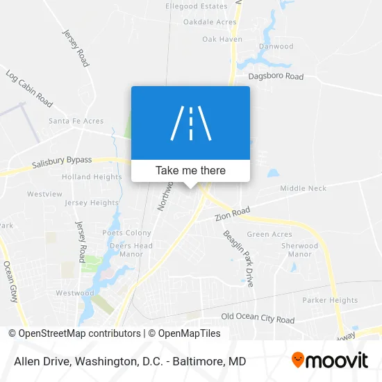 Allen Drive map
