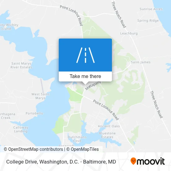 College Drive map