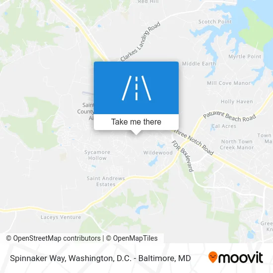 Spinnaker Way map