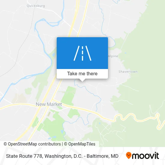 State Route 778 map
