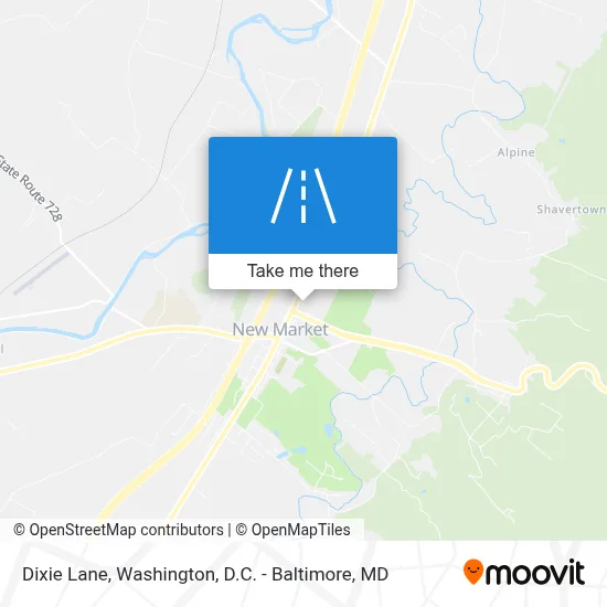 Dixie Lane map
