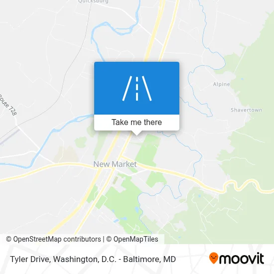 Tyler Drive map
