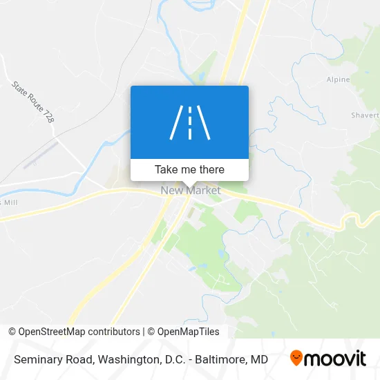 Seminary Road map
