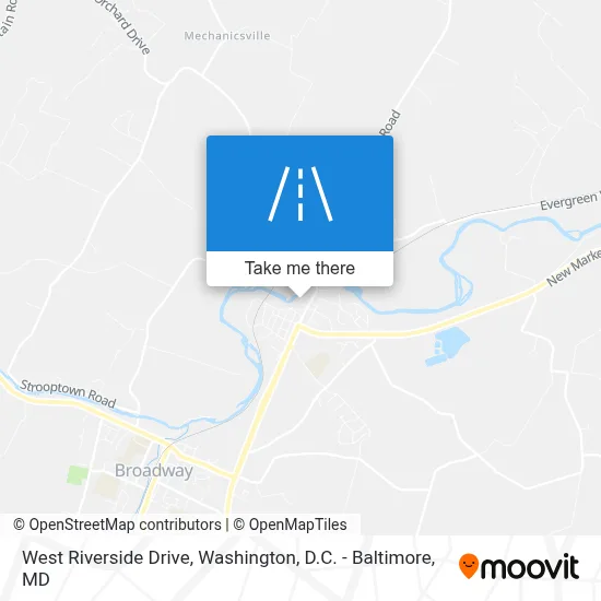 West Riverside Drive map