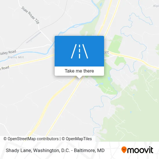 Shady Lane map