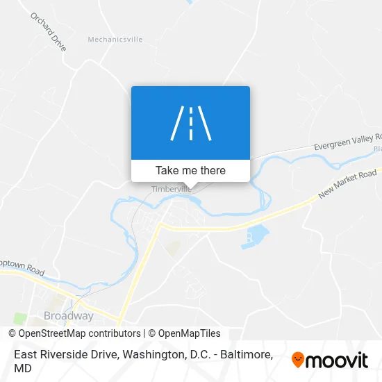 East Riverside Drive map