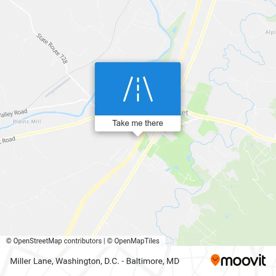 Miller Lane map