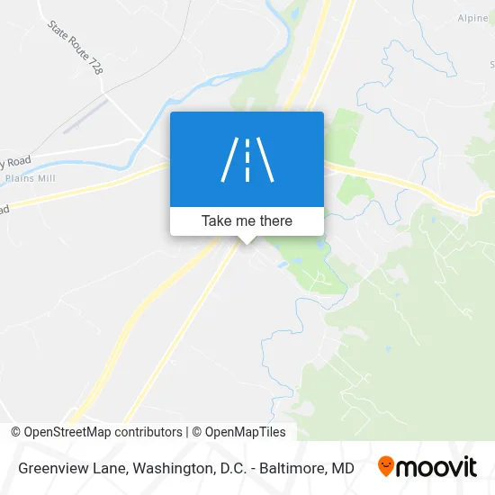 Greenview Lane map