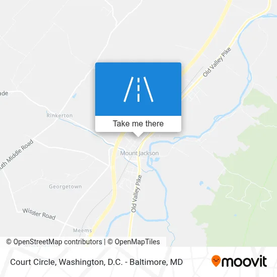 Court Circle map