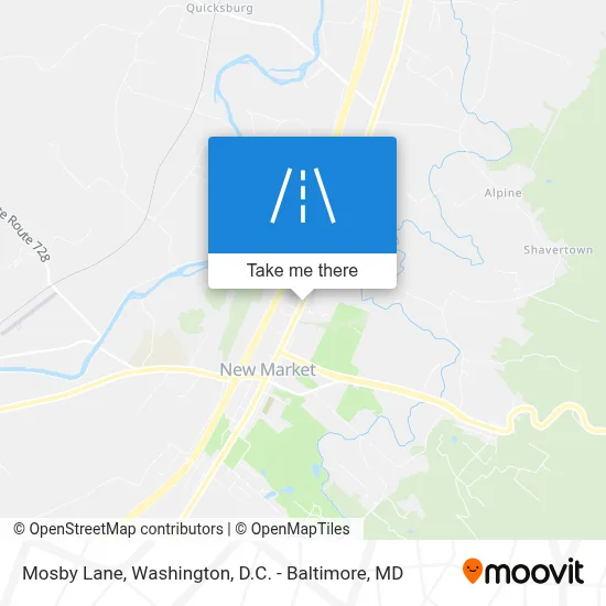 Mosby Lane map