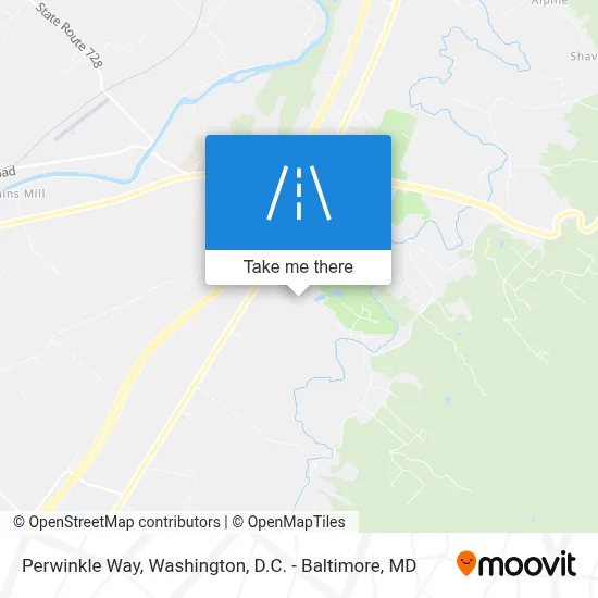 Perwinkle Way map