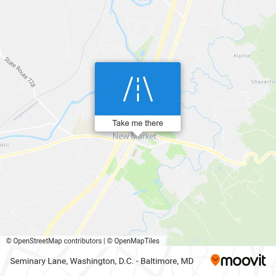 Seminary Lane map