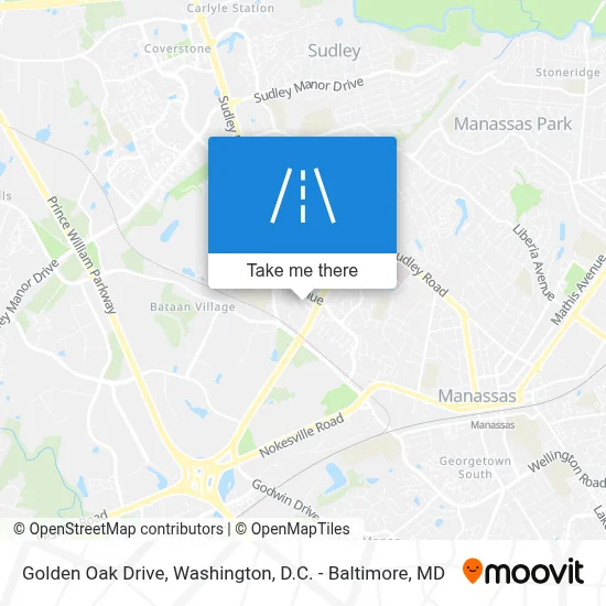 Golden Oak Drive map