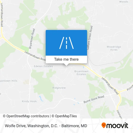 Wolfe Drive map