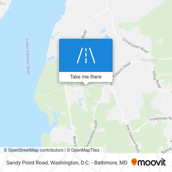 Sandy Point Road map