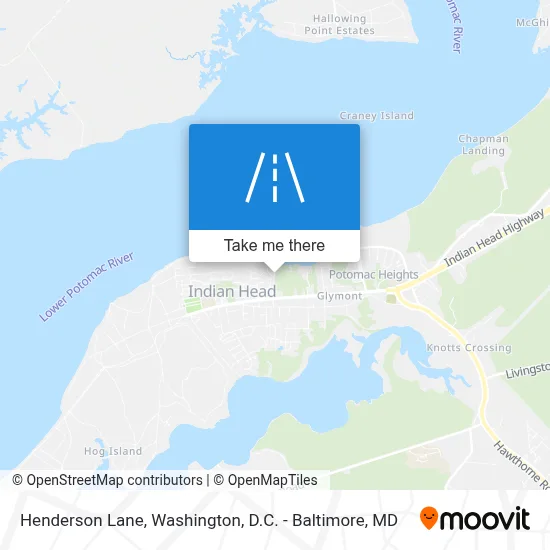 Henderson Lane map