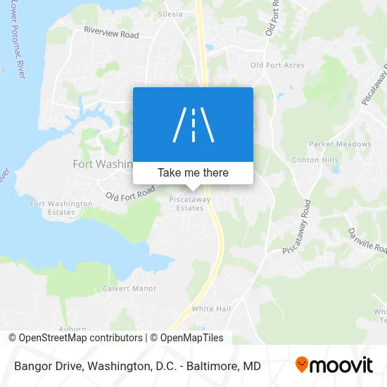 Bangor Drive map