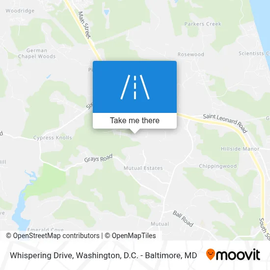 Whispering Drive map