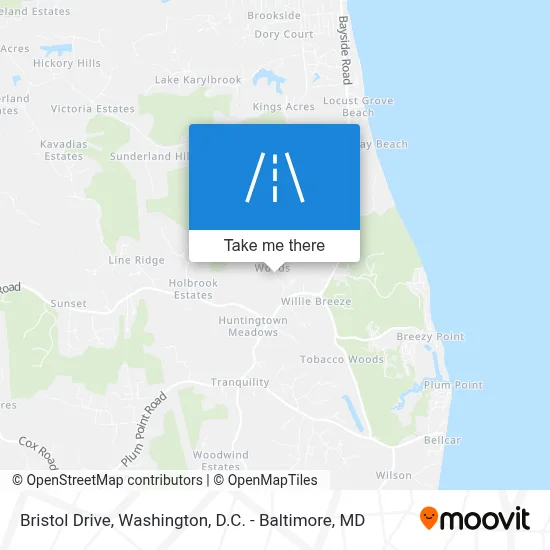 Bristol Drive map