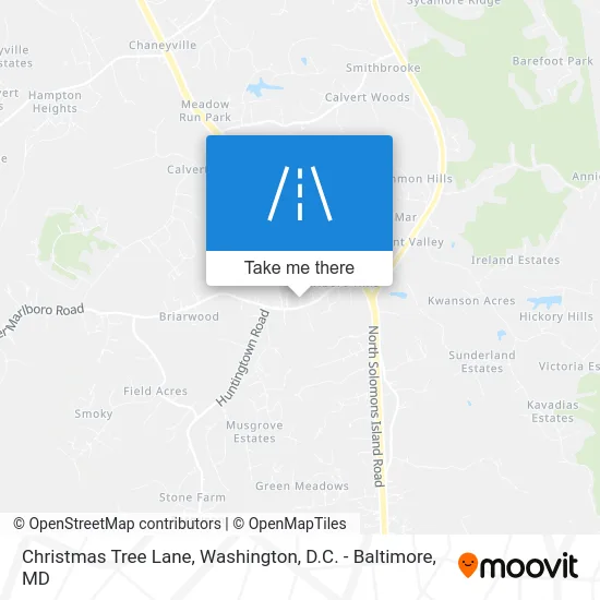 Christmas Tree Lane map
