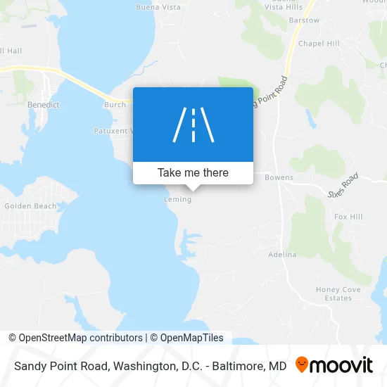 Sandy Point Road map