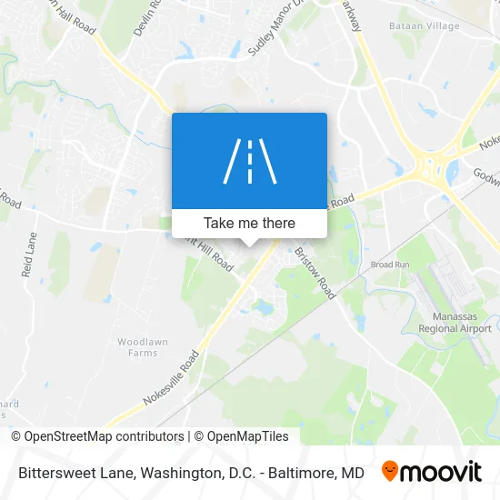 Bittersweet Lane map