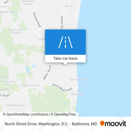 North Shore Drive map