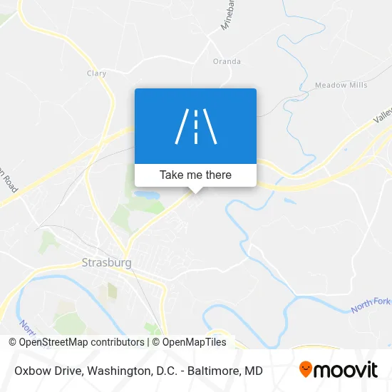 Oxbow Drive map