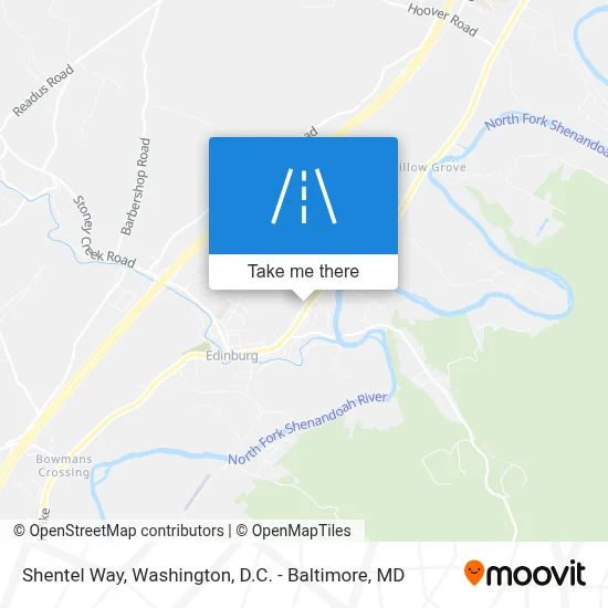 Shentel Way map