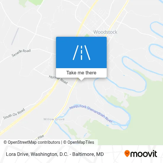 Lora Drive map