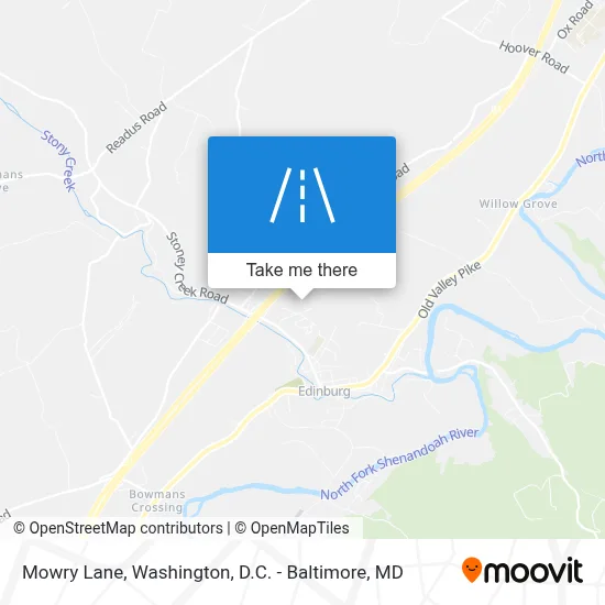 Mowry Lane map