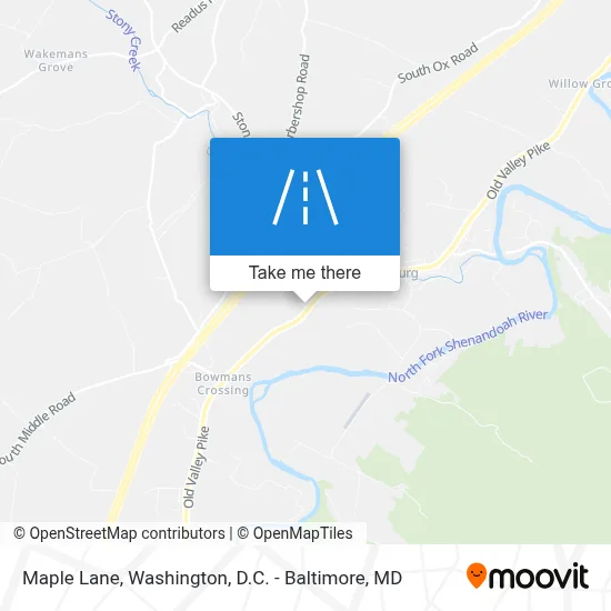 Maple Lane map