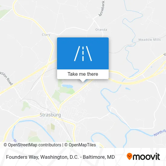 Founders Way map