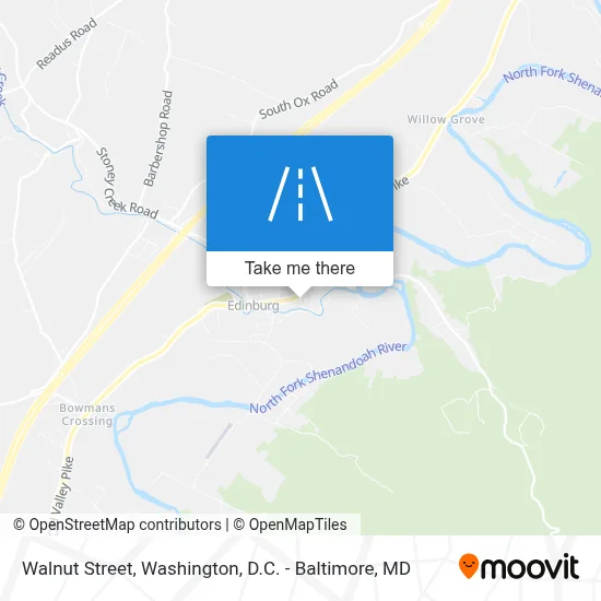 Walnut Street map