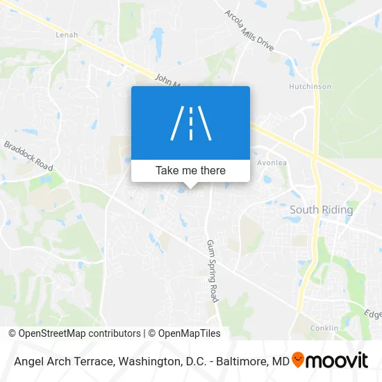 Angel Arch Terrace map