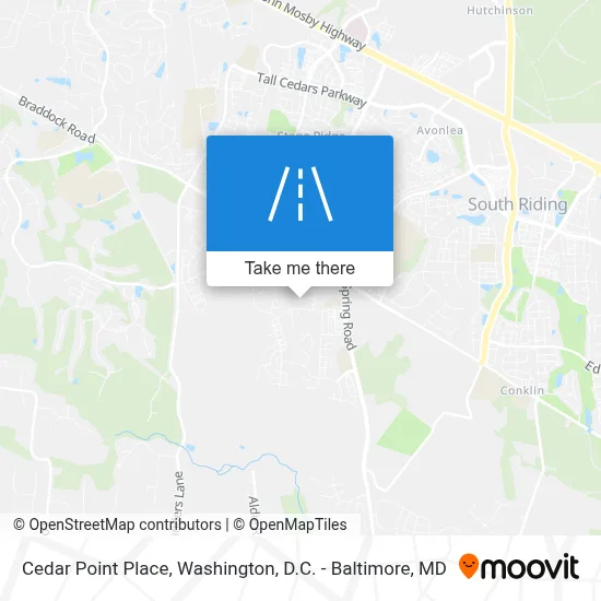 Cedar Point Place map