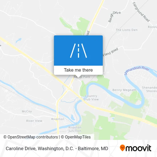 Caroline Drive map