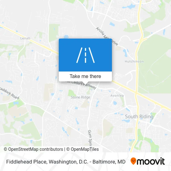 Fiddlehead Place map