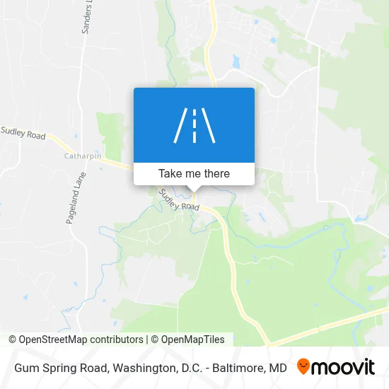 Gum Spring Road map