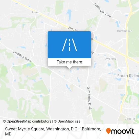 Sweet Myrtle Square map