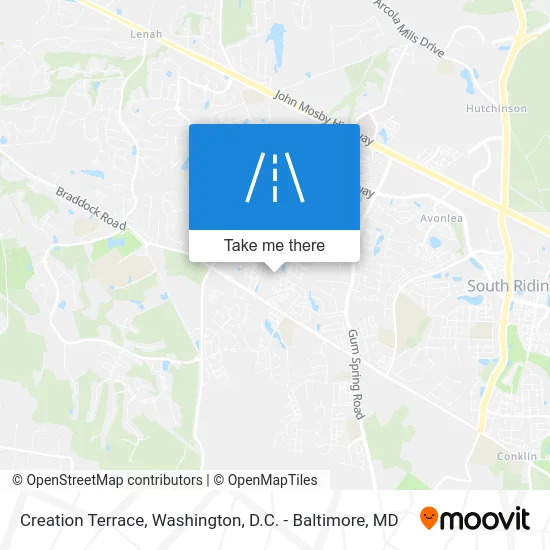 Creation Terrace map