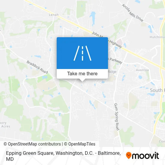 Epping Green Square map
