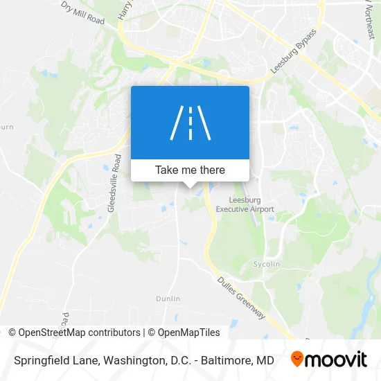 Springfield Lane map