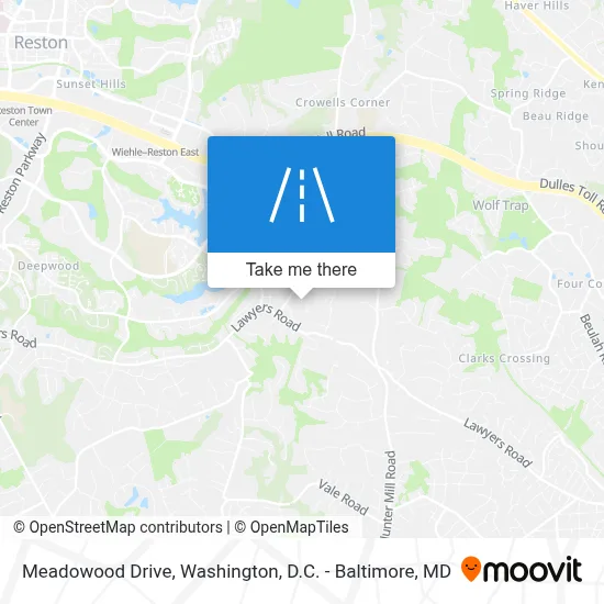 Meadowood Drive map