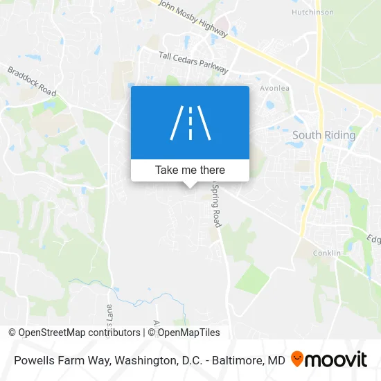 Powells Farm Way map
