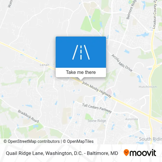 Quail Ridge Lane map
